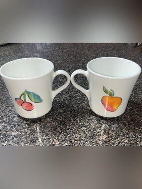 Corning Ware “Fruit Basket” mugs